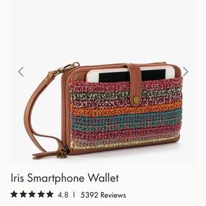 The Sak Multicolor Iris Smartphone Wallet / Crossbody-New